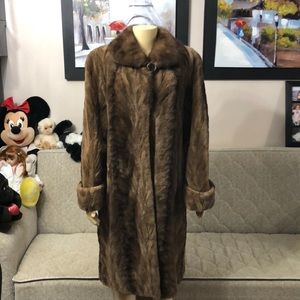 🌺🌺🌺 MANZARI BEAUTIFUL MINK FUR COAT SIZE 44